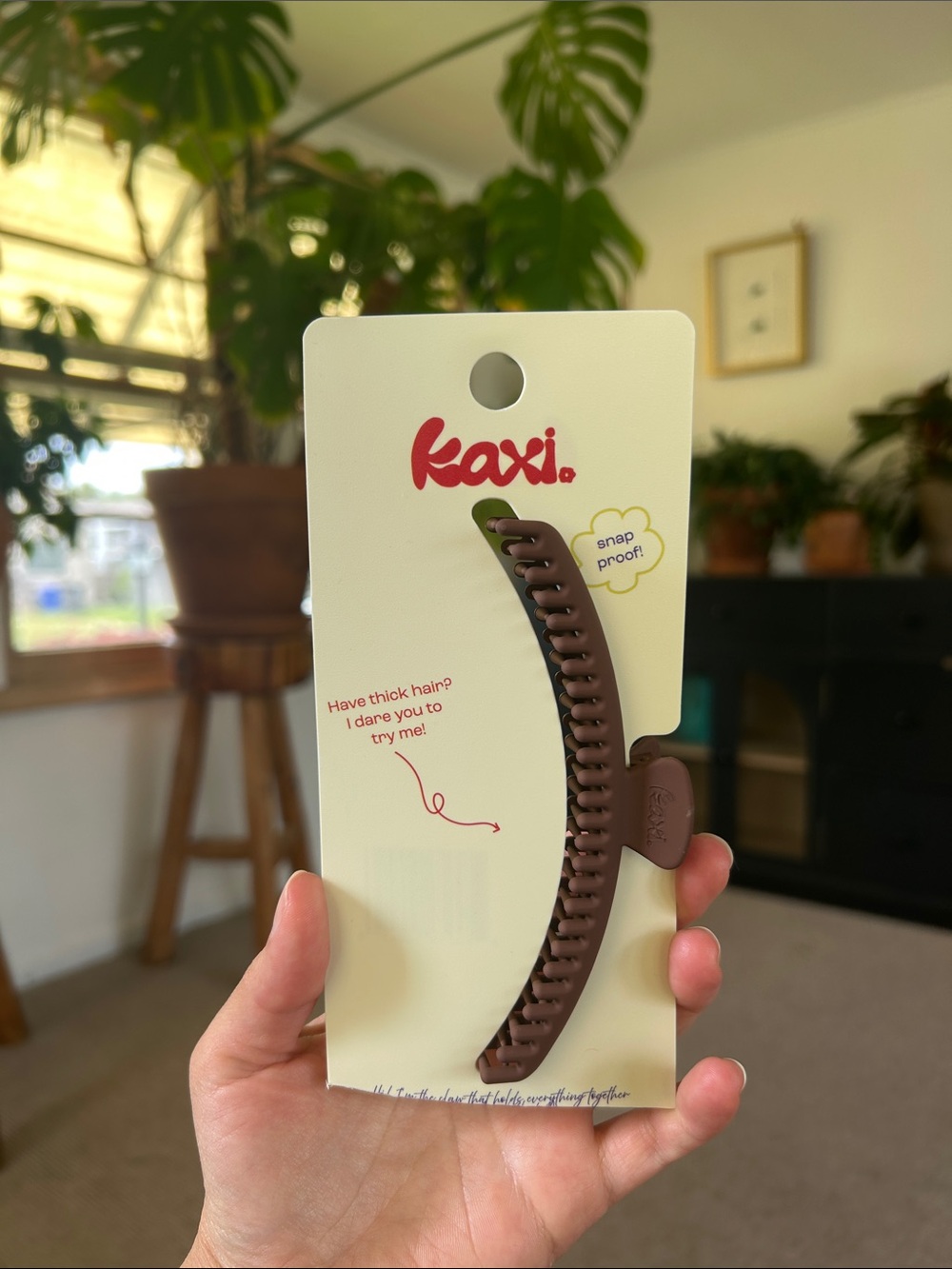 Kaxi Brown Banana Hair Clip